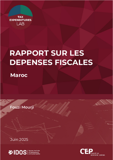 page de couverture de rapport sur les dépenses fiscales