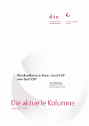 Klimakonferenz in Bonn: Good COP oder Bad COP?