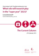 What role will research play in the “super year” 2021?