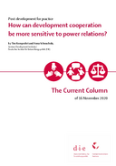 How can development cooperation be more sensitive to power relations?