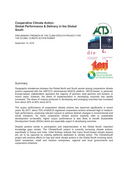 Cooperative climate action: global performance & delivery in the Global South - preliminary findings of the ClimateSouth Project for the Global Climate Action Summit (Research Report)