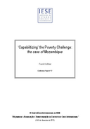 "Capabilitalizing” the poverty challenge: the case of Mozambique
