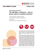 The UN Water conference – time to govern water as a global commons!  