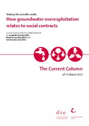 How groundwater overexploitation relates to social contracts