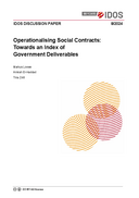 Operationalising social contracts: towards an index of government deliverables