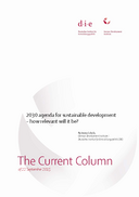 2030 agenda for sustainable development – how relevant will it be?