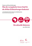 Was der europäische Green Deal für die Afrika-EU Beziehungen bedeutet 