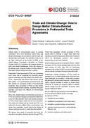Trade and climate change: how to design better climate-related provisions in preferential trade agreements