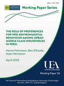 The role of preferences for pro-environmental behaviour among urban middle class households in Peru