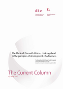 The Marshall Plan with Africa – Looking ahead to the principles of development effectiveness