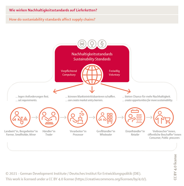 [Translate to English:] Grafik: How do sustainability standards affect supply chains