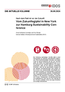 Vom Zukunftsgipfel in New York zur Hamburg Sustainability Conference