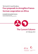 Four proposals to strengthen Franco-German cooperation on Africa