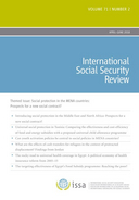 Social protection in the MENA countries: prospects for a new social contract?
