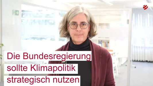 Video Screenshot: Ines Dombrowsky, Die Bundesregierung sollte Klimapolitik strategisch nutzen.