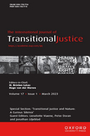 Dealing with the past for a peaceful future? Analyzing the effect of transitional justice instruments on trust in post-conflict societies