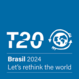 Logo: T20, Brasil 2024, Let's rethink the world