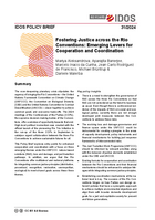 Cover: Fostering justice across the Rio Conventions: emerging levers for cooperation and coordination