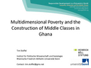 Multidimensional poverty and the construction of middle classes in Ghana