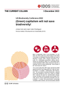 (Green) capitalism will not save biodiversity! 