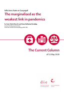 The marginalised as the weakest link in pandemics