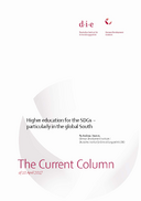 Higher education for the SDGs – particularly in the global South
