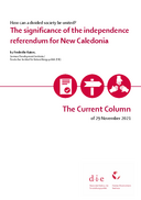 The significance of the independence referendum for New Caledonia