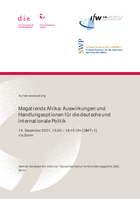 Cover of Programme: Megatrends Afrika: Auswirkungen und Handlungsoptionen für die deutsche und internationale Politik 14.12.2021