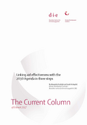 Linking aid effectiveness with the 2030 Agenda: three steps