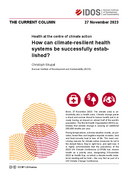 How can climate-resilient health systems be successfully established?