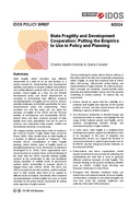 State fragility and development cooperation: putting the empirics to use in policy and planning