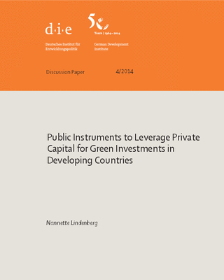 Public instruments to leverage private capital for green investments